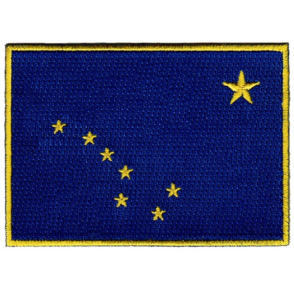 ALASKA STATE Flag PATCH iron-on embroidered applique Top Quality