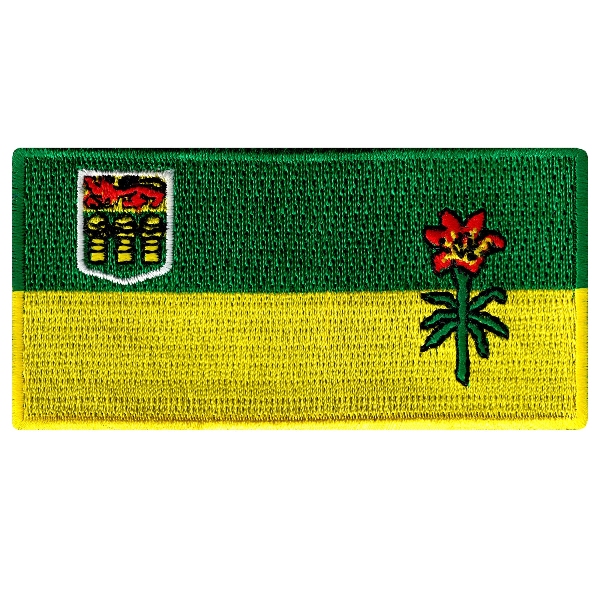 SASKATCHEWAN FLAG PATCH Canada iron-on embroidered applique Top Quality