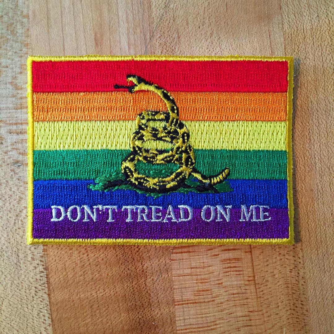 Gadsden Flag Shoulder Patch - Iron-On