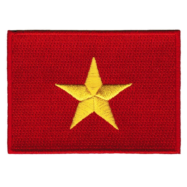 VIETNAM FLAG PATCH iron-on embroidered applique Top Quality