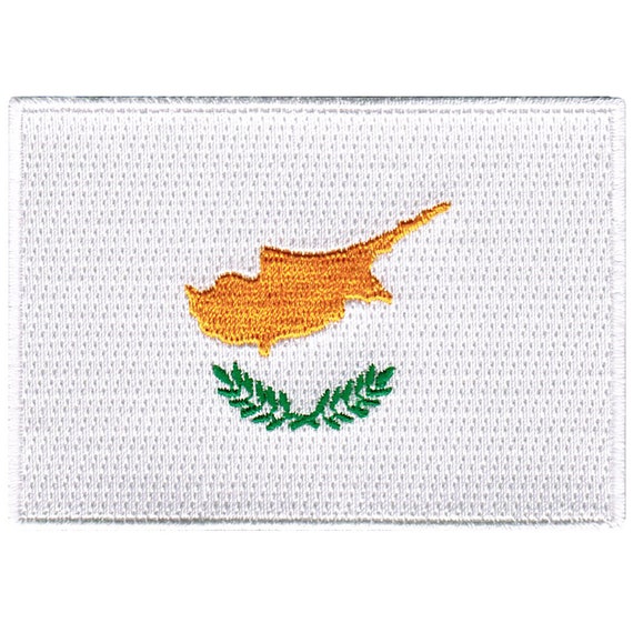 Patch Brodé Drapeau De Chypre - écusson Imprimé - Pour Veste, Sac, Customisation