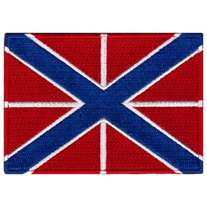 RUSSLAND NAVY JACK Flagge Aufnäher zum aufbügeln gestickte Applikation Militär Banner Emblem