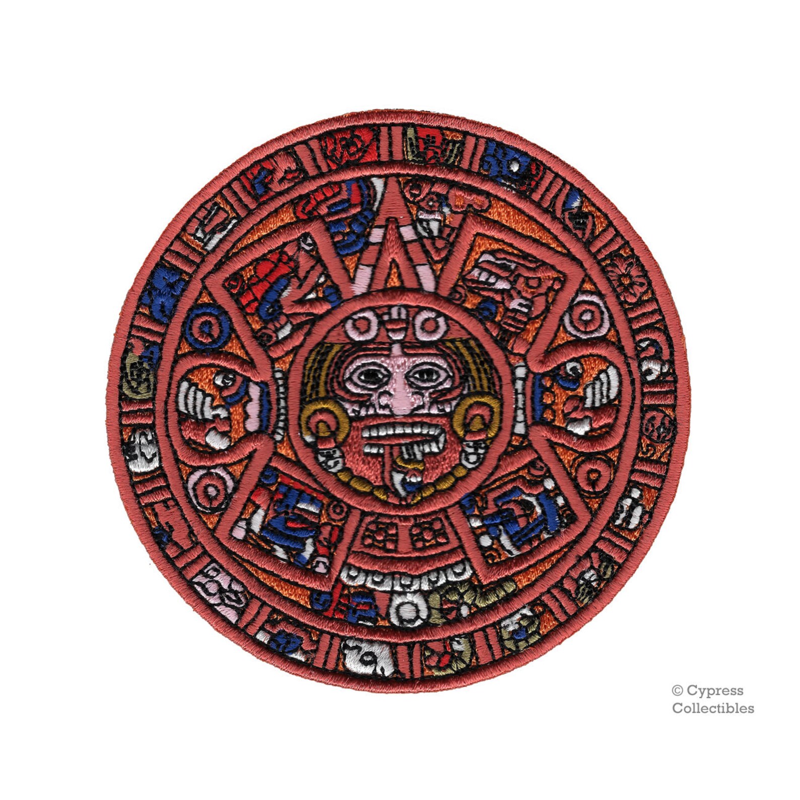 MAYAN DOOMSDAY CALENDAR Patch Embroidered Ironon Applique End Etsy
