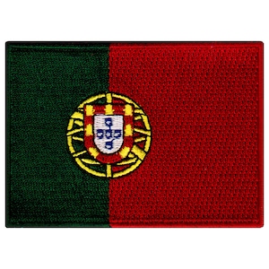 PORTUGAL FLAG PATCH iron-on embroidered applique Top Quality