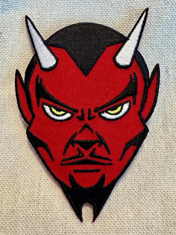 Devil Patch Sticker Demonic Biker Patches EMBROIDERED 666 PATCH Devil Satan Iron/Sew On