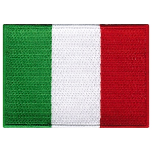 ITALY FLAG PATCH iron-on embroidered applique Top Quality Italian National Emblem