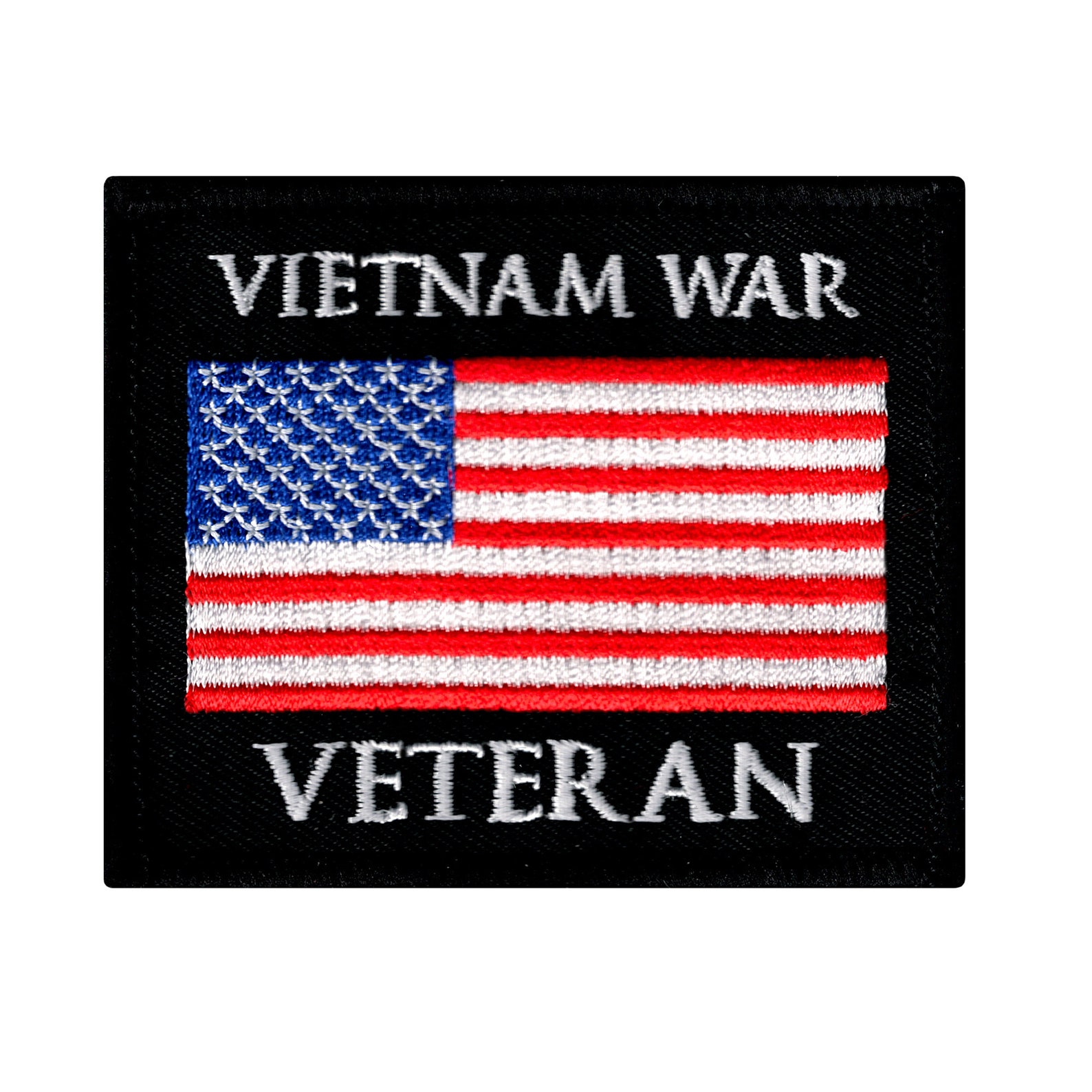 VIETNAM WAR VETERAN Patch Iron-on Embroidered Applique Military Biker ...