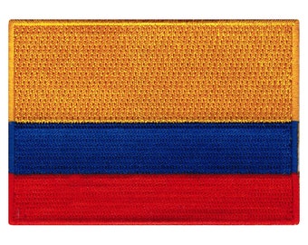 COLOMBIA FLAG PATCH iron-on embroidered applique Top Quality