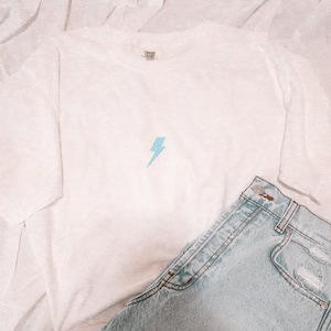Lightning Bolt Distressed Comfort Colors Shirt