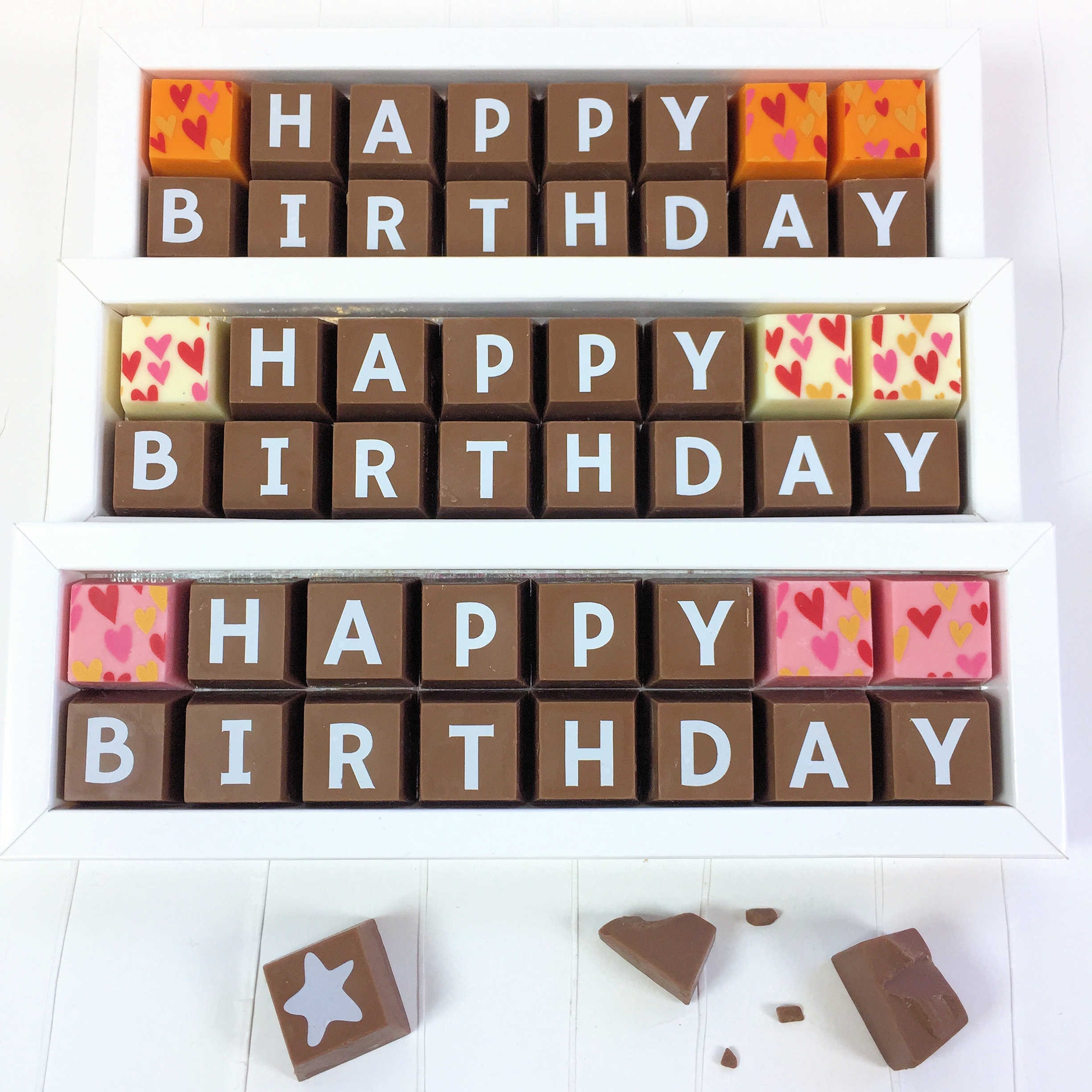 HAPPY BIRTHDAY Box of Chocolates Happy Birthday Chocolates Etsy