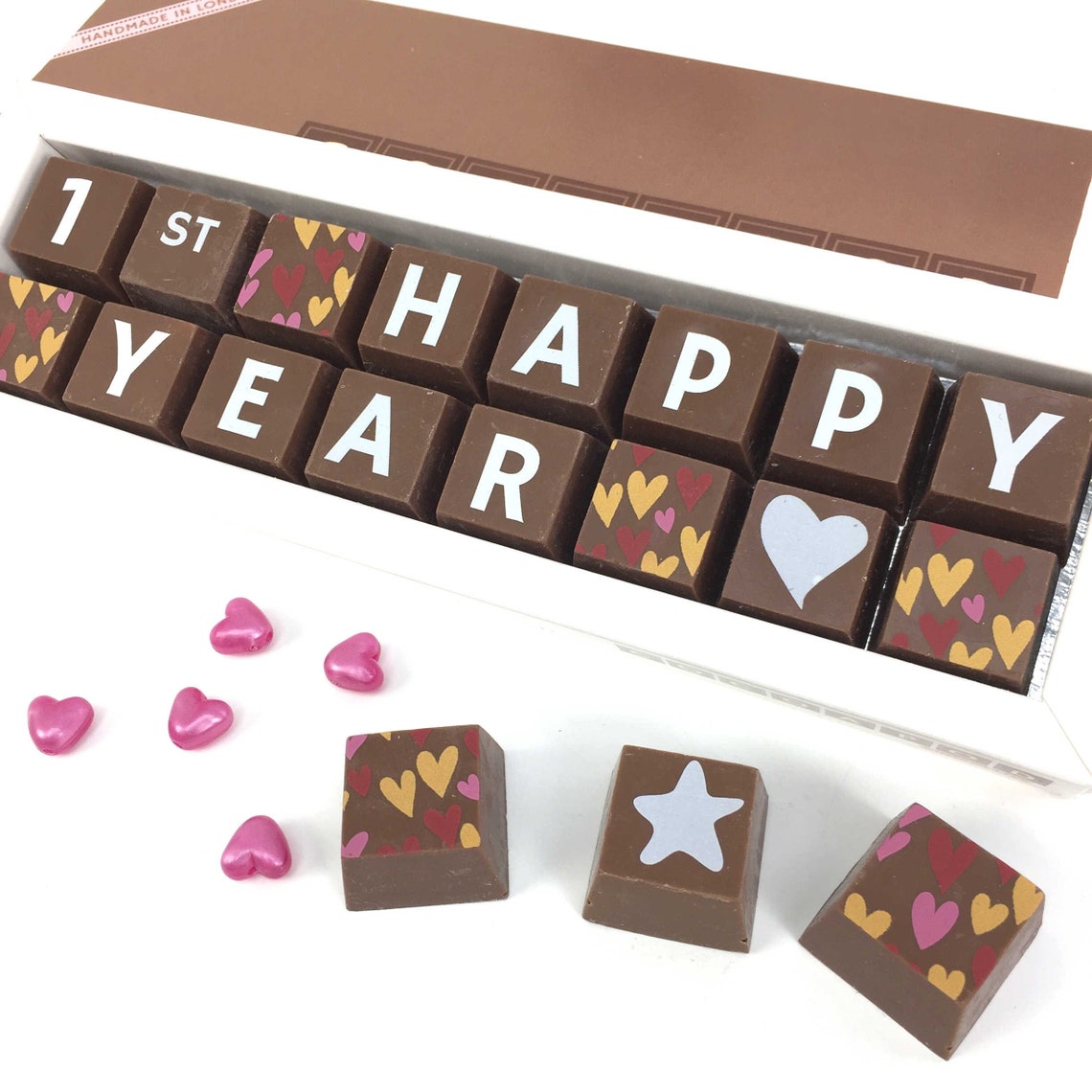 Chocolate Anniversary Gift Personalised for Anniversary Etsy