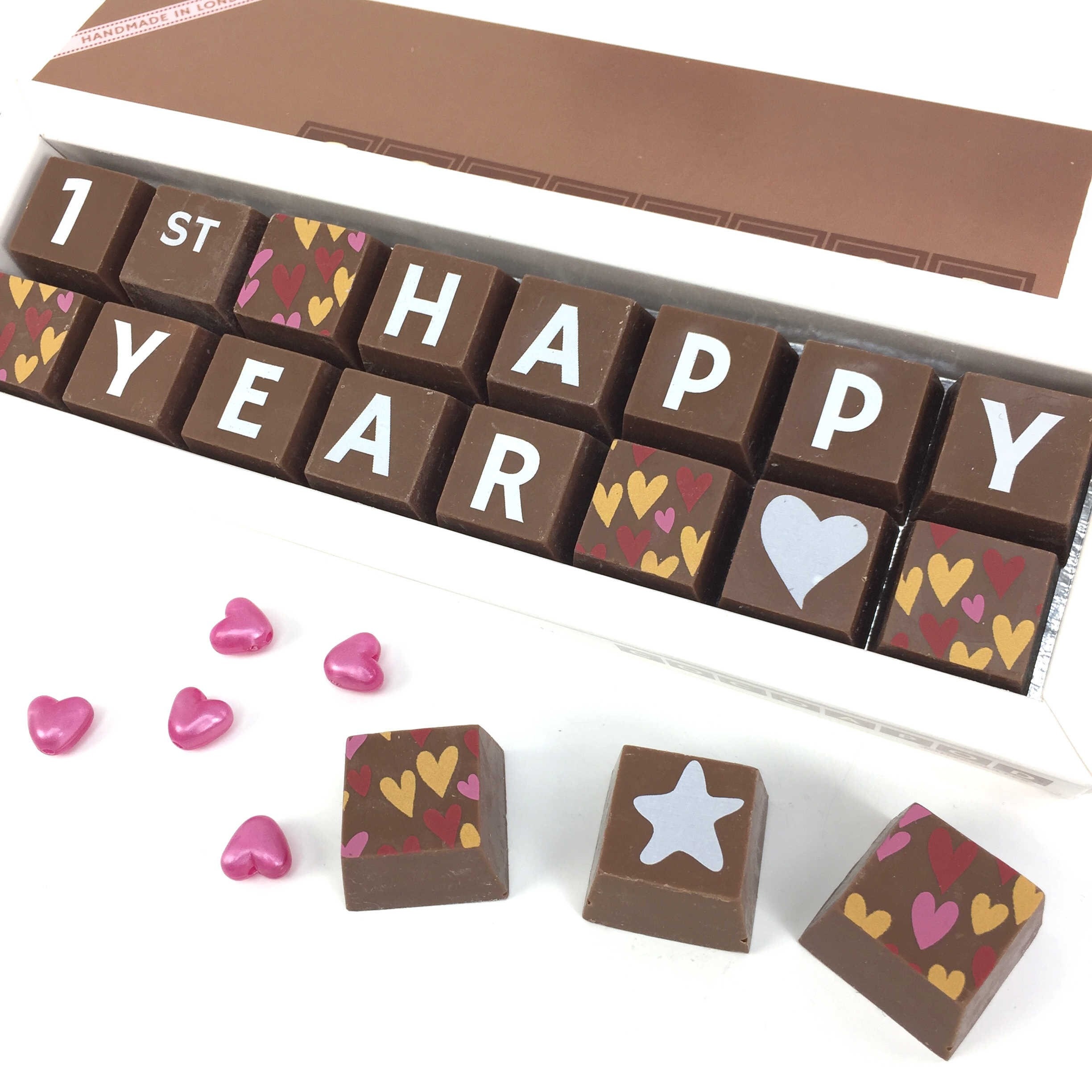Chocolate Anniversary Gift Personalised for Anniversary Etsy