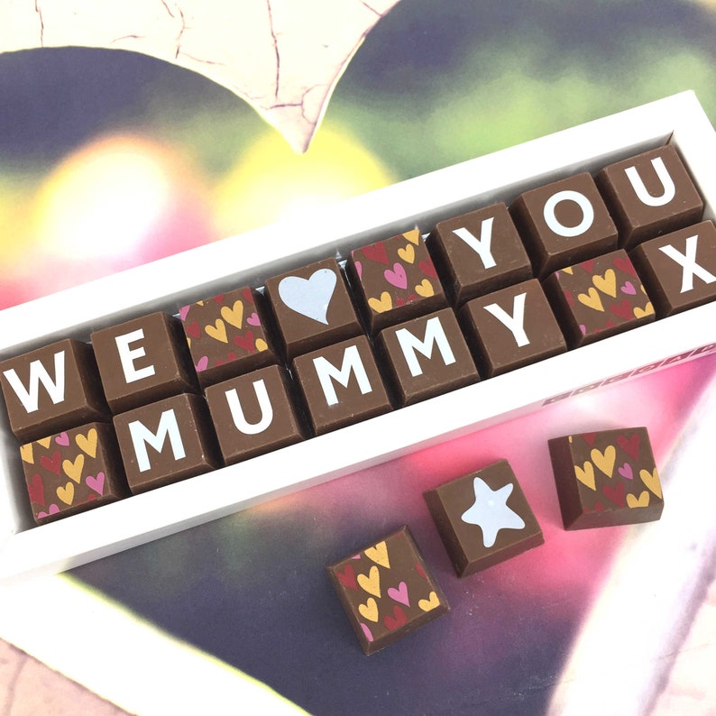 Chocolates for Mum I LOVE YOU MUMMY Gift for Mummy Etsy UK