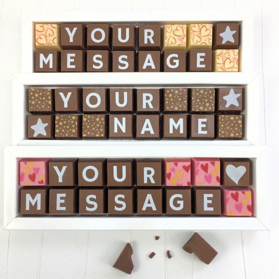 personalised chocolate