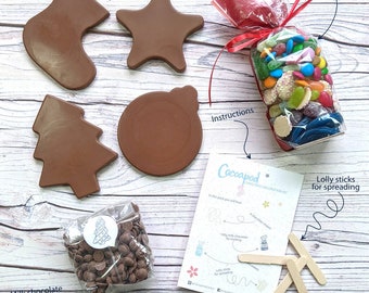 Chocolate Christmas Decorations Activity Kit - Party Activity for Children - Corporate Gift