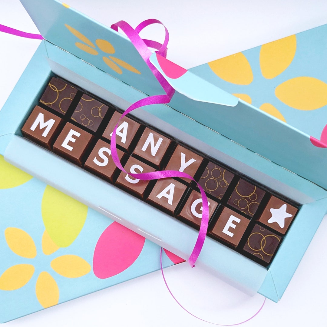 Personalised Message Personalised Chocolate Gift Name in Chocolate Gift