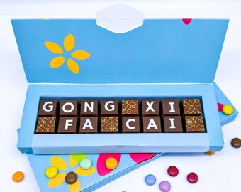 Chinese New Year Chocolate Gift - Happy New Year Personalised Chocolate