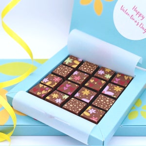 Flowers Heart and Stars Milk Chocolate Gift Box - Perfect Gift For Any Special Occasion