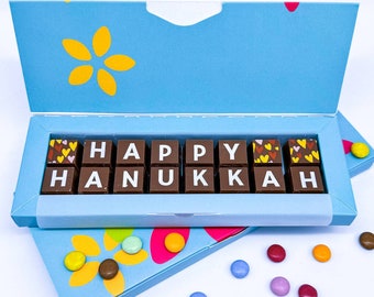 Personalised Happy Hanukkah Chocolate Gift - Personalised Chocolate gift