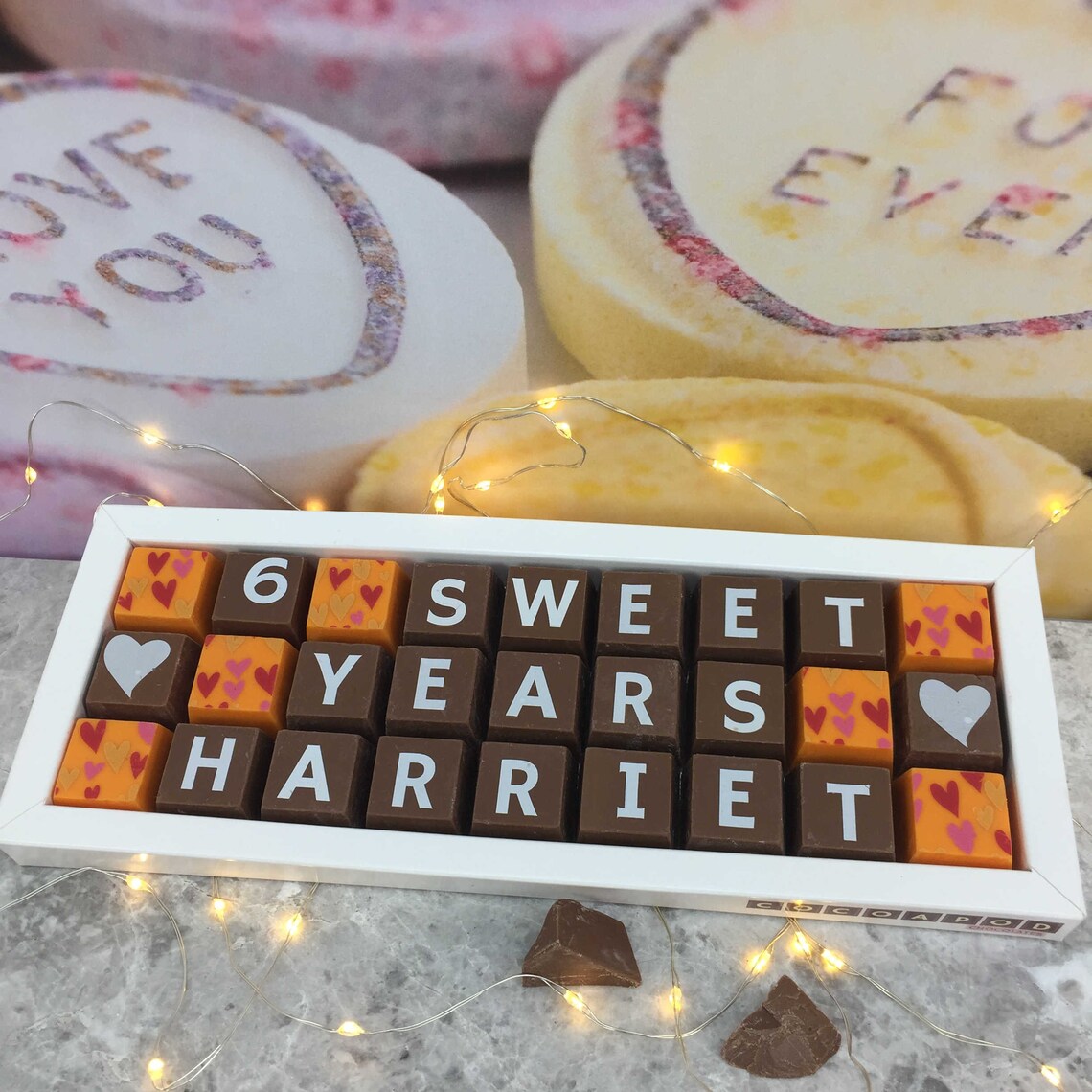 Personalised 6th Anniversary Gift Chocolate Anniversary Gift Etsy