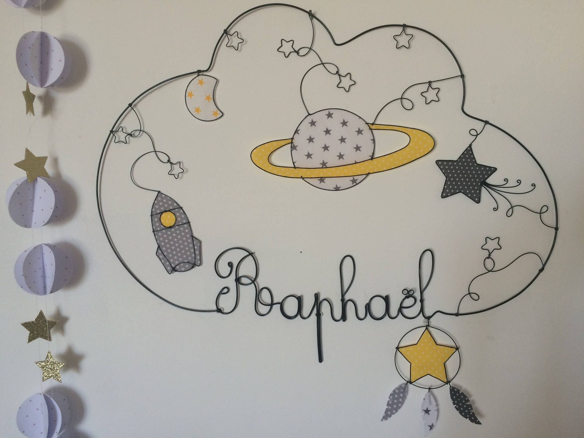 Prénom Fil de Fer Planète Rêves