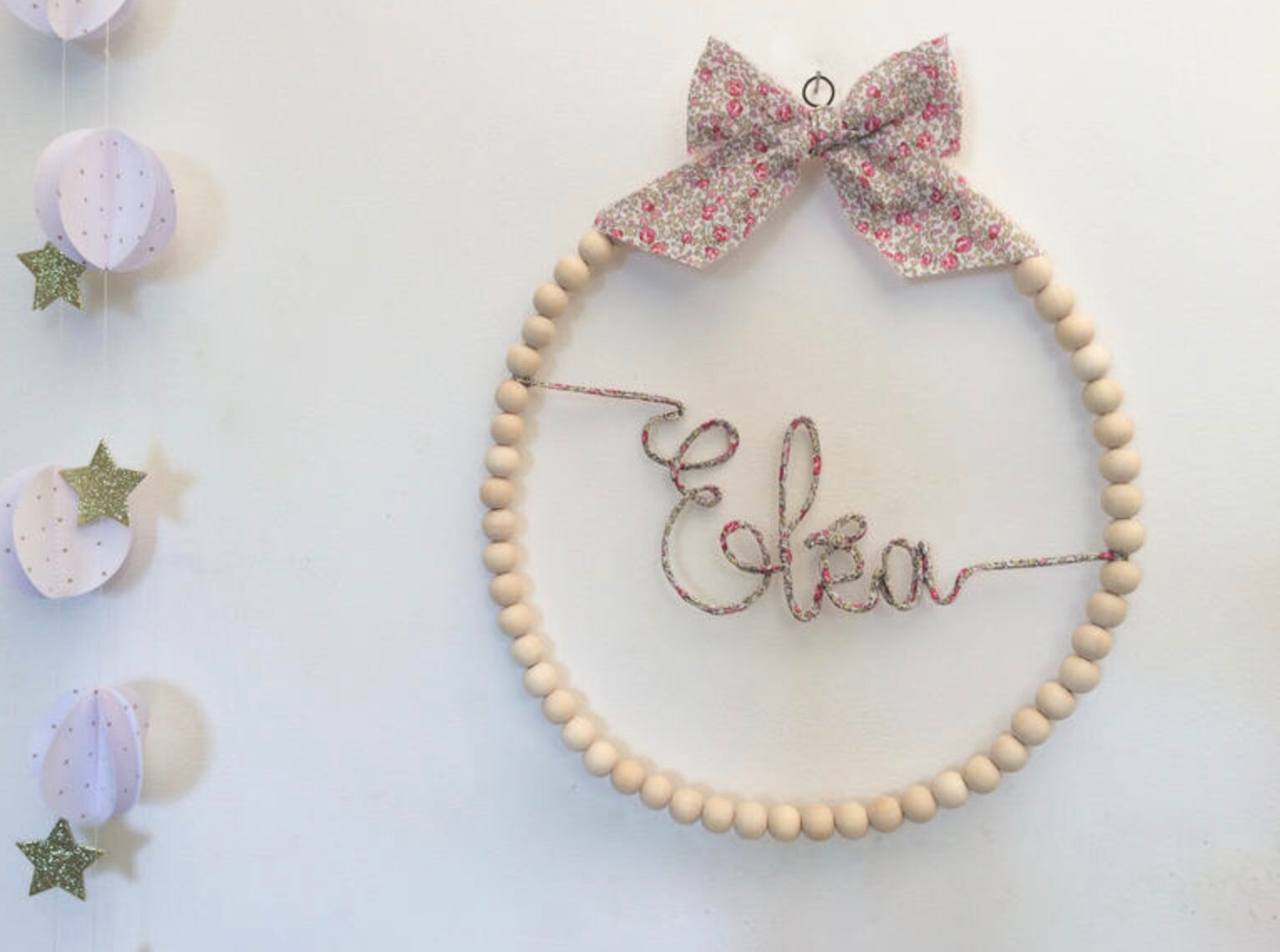 Prénom Boules de Bois Liberty Eloïse