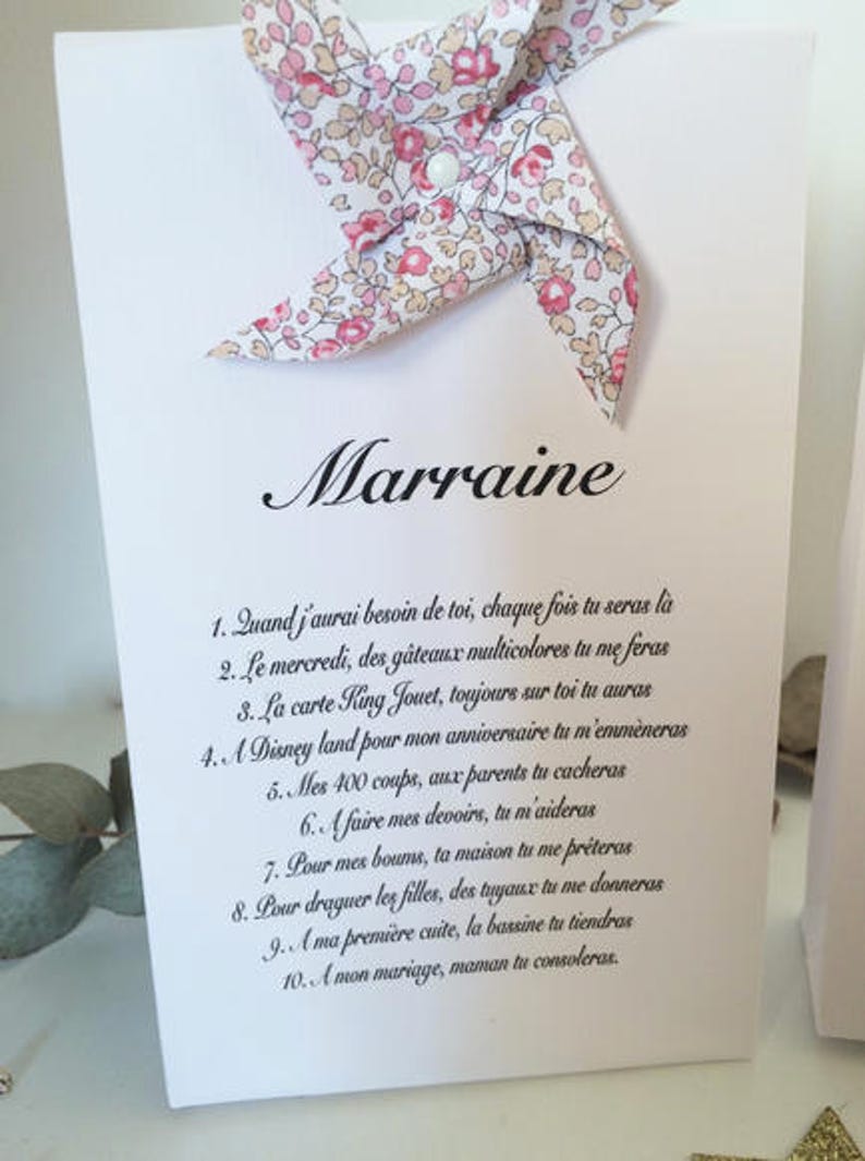 Boite Drag es Parrain Marraine Etsy Boite Drag es Parrain Marraine Etsy