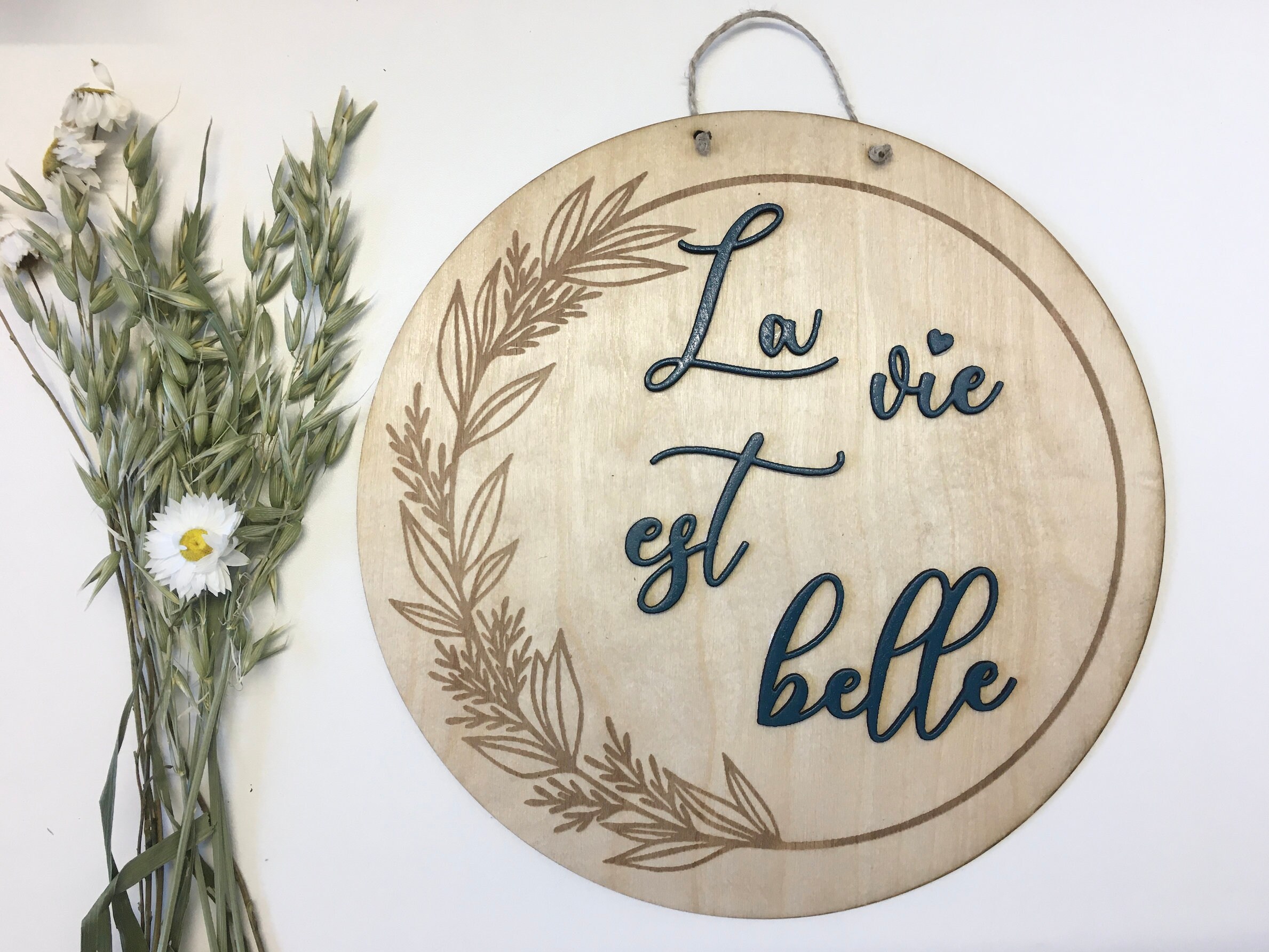 Décoration Bois La Vie Est Belle