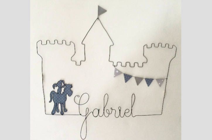 Prénom Fil de Fer Modèle Chevalier