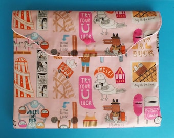 Pocket baby wipe and printed layers amusement park