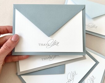 Foil pressed Thank you card