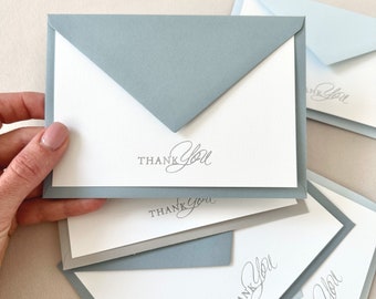 Foil Pressed Wedding Thank You | Elegant Minimal Card