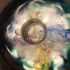 Selkirk Glass Paperweight Hand Made In Scotland Vintage 1994