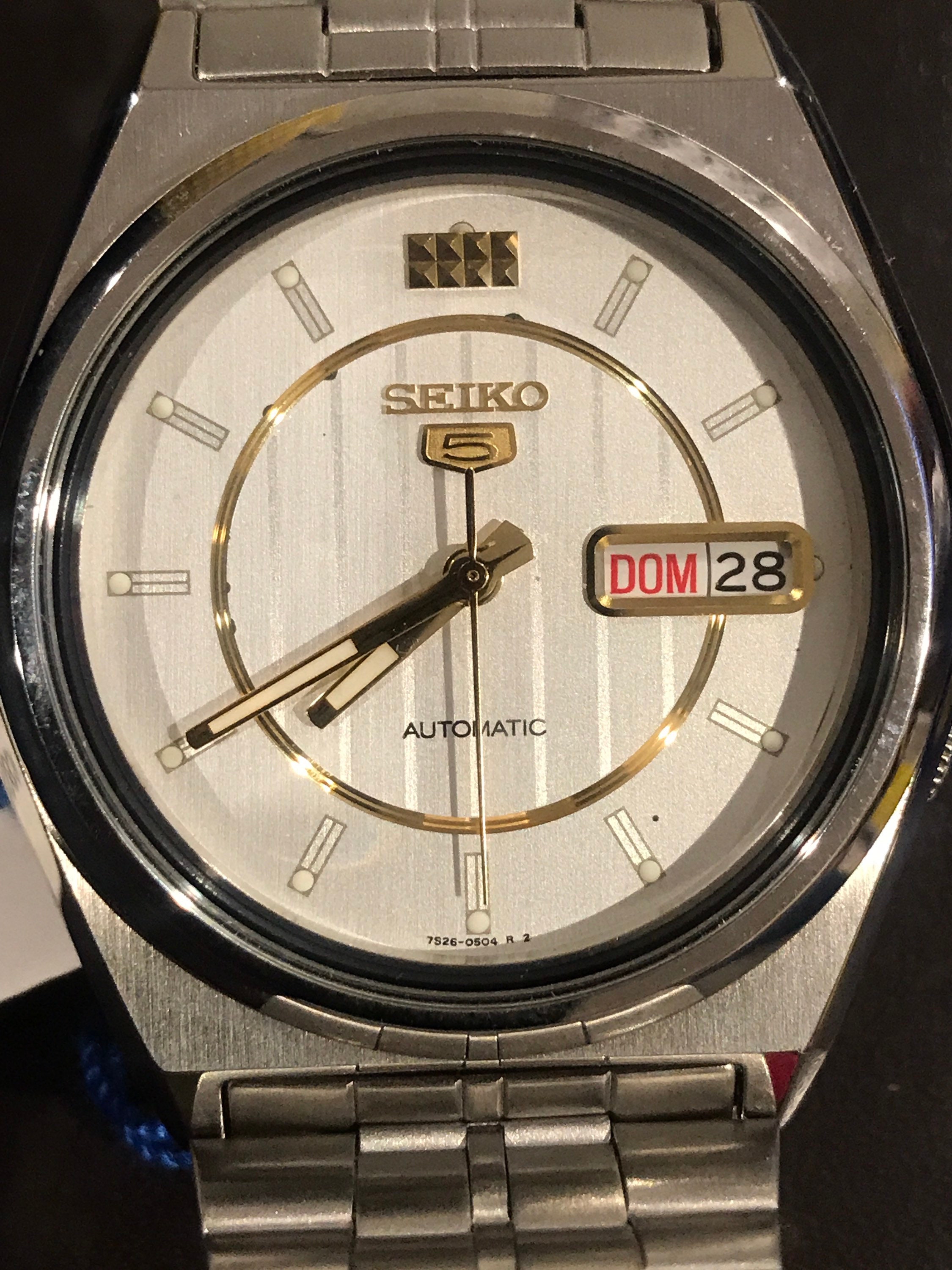 Seiko 7S26-0504 R 2 Day/ Date Automatic 21J Japan Watch - Etsy UK