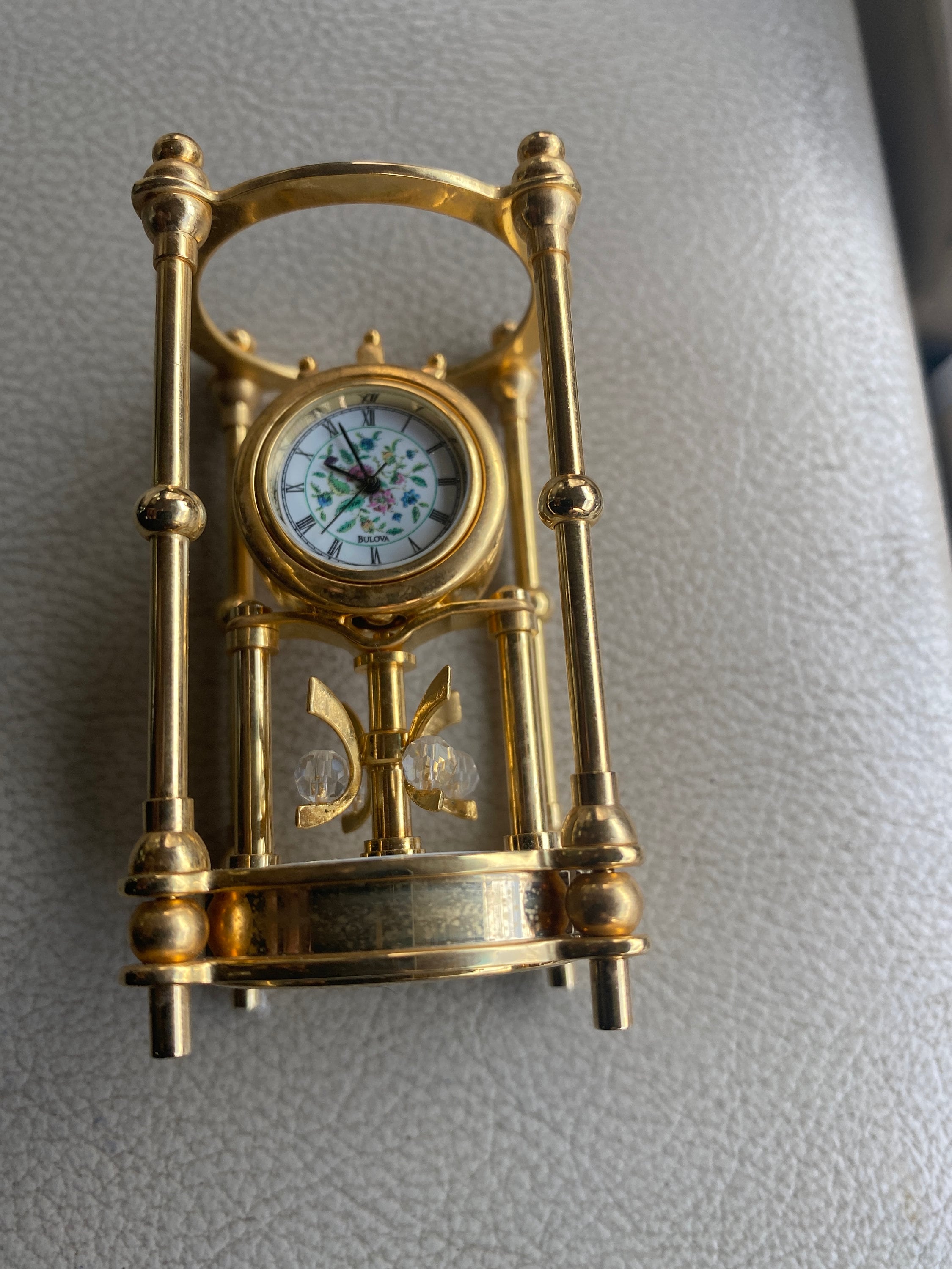 Royal Doulton by Bulova Miniature Brass Mini Musical Clock - Etsy