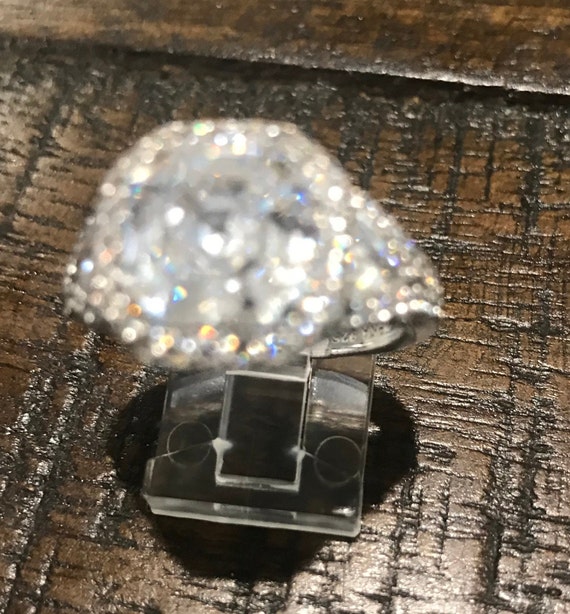 QVC Judith Ripka Diamonique Size Sterling Silver Ring NEW