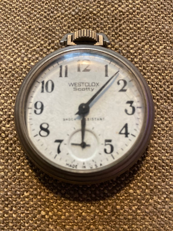 WESTCLOX Scotty Vintage Pocket Watch Mechanical SS