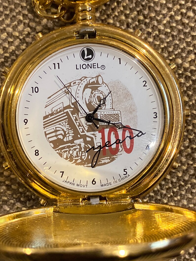 LIONEL Pocket Watch 100th Anniversary Railroad W/box Etsy