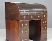 Georgian Mahogany Tambour Desk