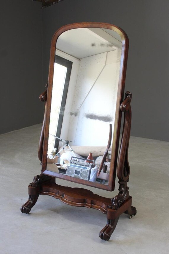 Large Victorian Mahogany Cheval Mirror Singapore Large Victorian Mahogany Cheval Mirror, Victorian Antique Full Length Mirror
