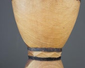 Large African Carved Wooden Mortar