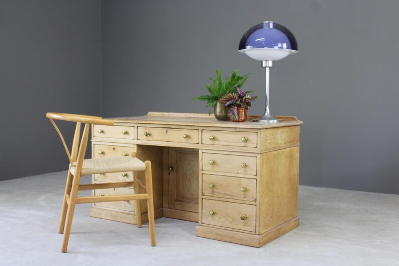 Antique Pine Desk Etsy