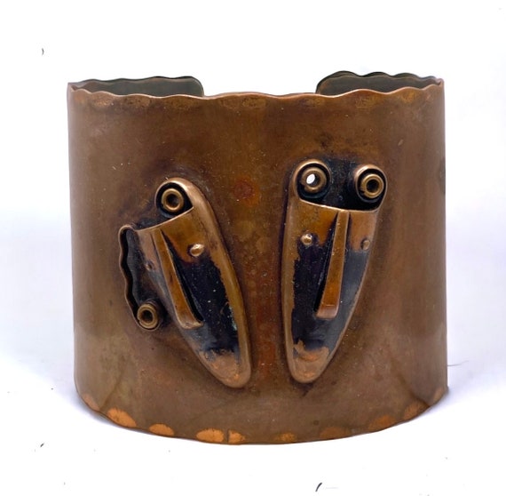 REBAJES Brazilian Masks Cuff bracelet Modernist M… - image 1