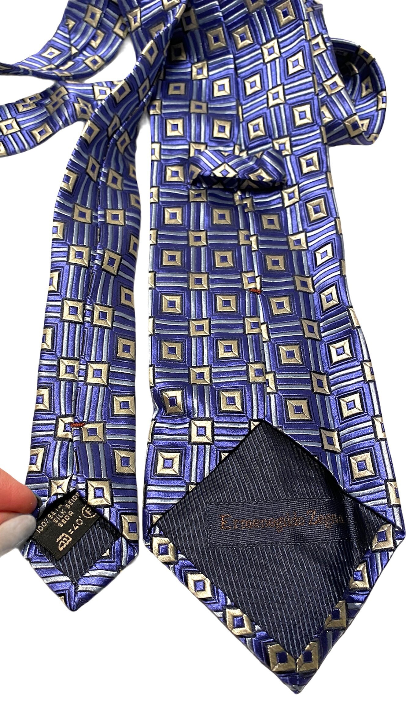 3336✨極美品✨エルメネジルドゼニア ネクタイ レジメンタル