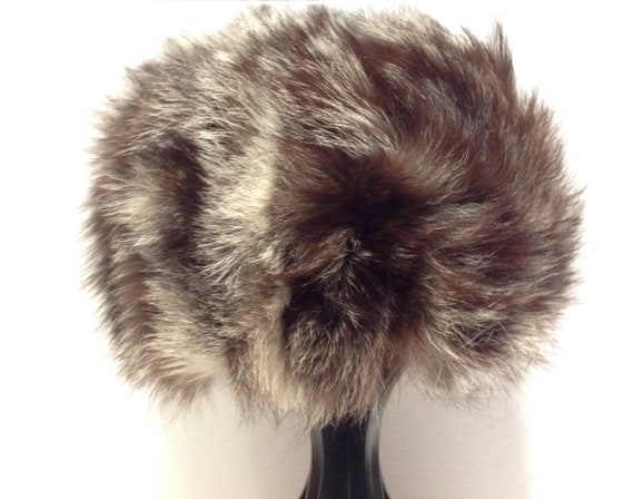 gray fur hat