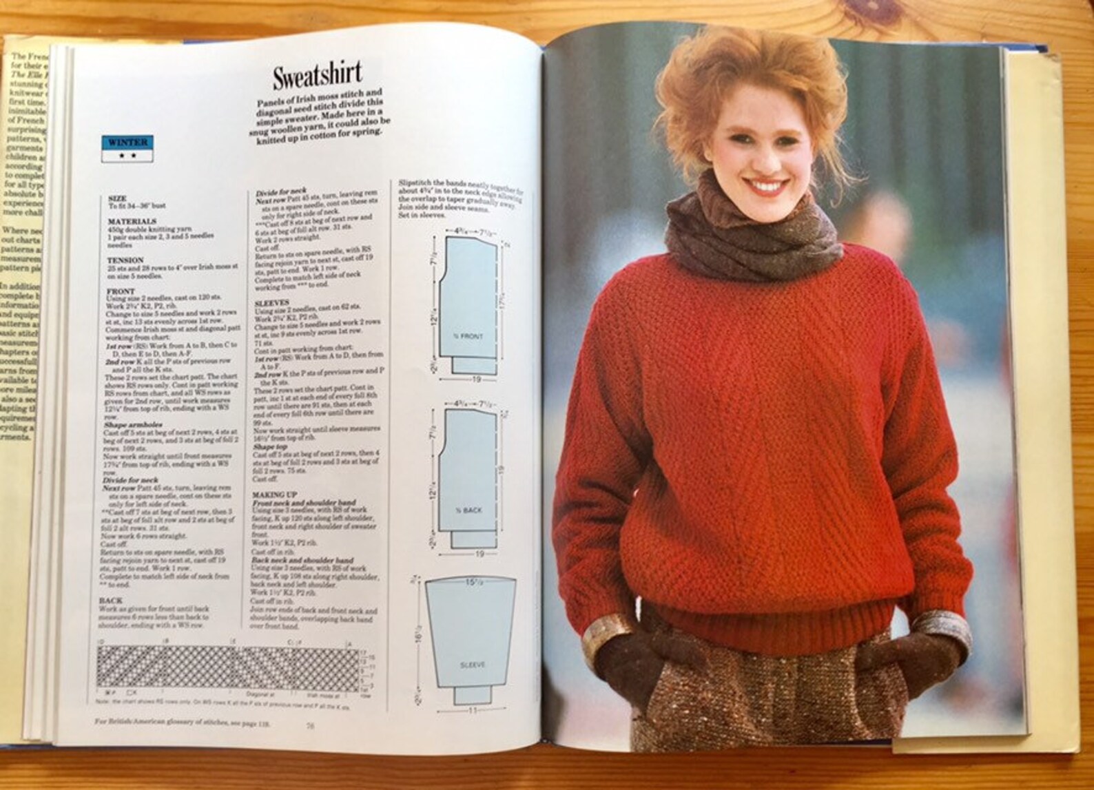 Vintage Elle Knitting Book Album Pattern Illustrated Etsy