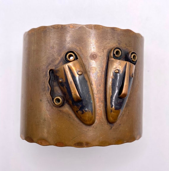 REBAJES Brazilian Masks Cuff bracelet Modernist M… - image 3