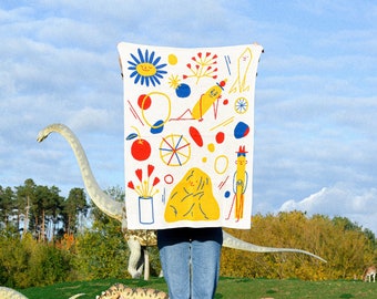 Sun – Knitted Baby Blanket Merino Wool Acrylic