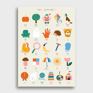 L'Alphabet — Affiche ABC, 50 x 70 cm