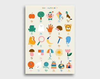 The Alphabet — ABC Poster, 50 x 70 cm